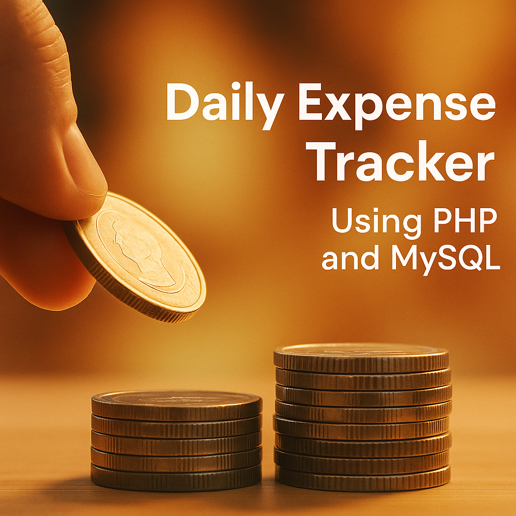 Daily Expense Tracker System Using PHP and MySQL